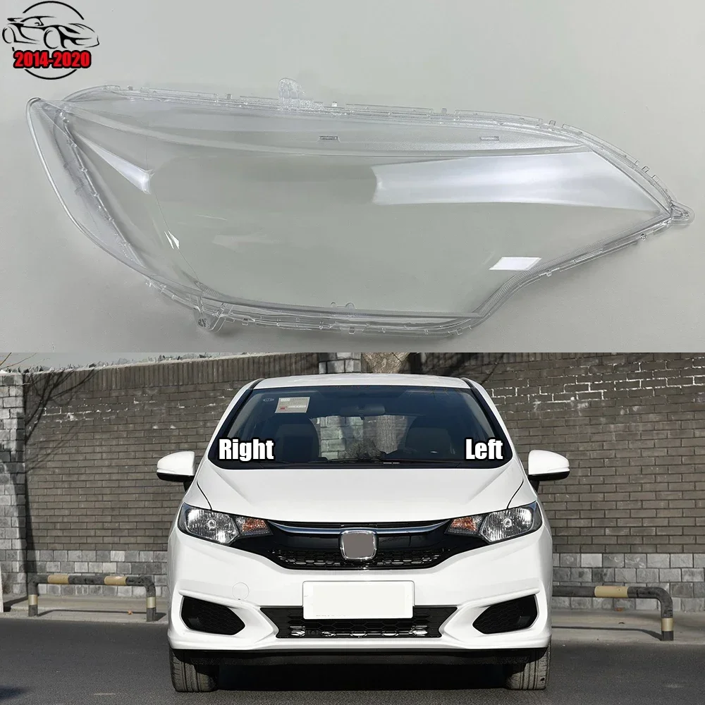 

Для Honda Fit Jazz GK5 2014 ~ 2020 прозрачная крышка фары объектив корпус фары заменить оригинальный абажур из плексигласа