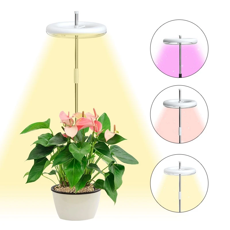 Ajustável Dimmable LED Plant crescer luz, espectro completo para plantas de interior, altura de bonsai, temporizador automático, lâmpada crescente durável