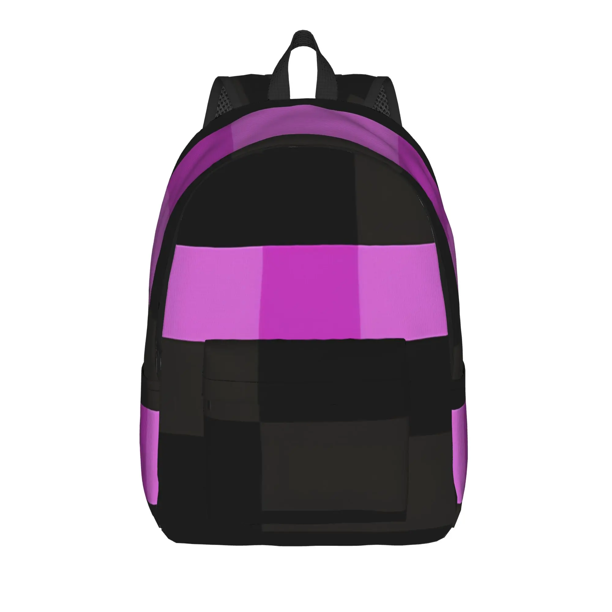 Enderman Mosaic Pixel Head Pixel Art Design  Backpack  Funny Backpacks Student Camping Big School Bags Custom Rucksack