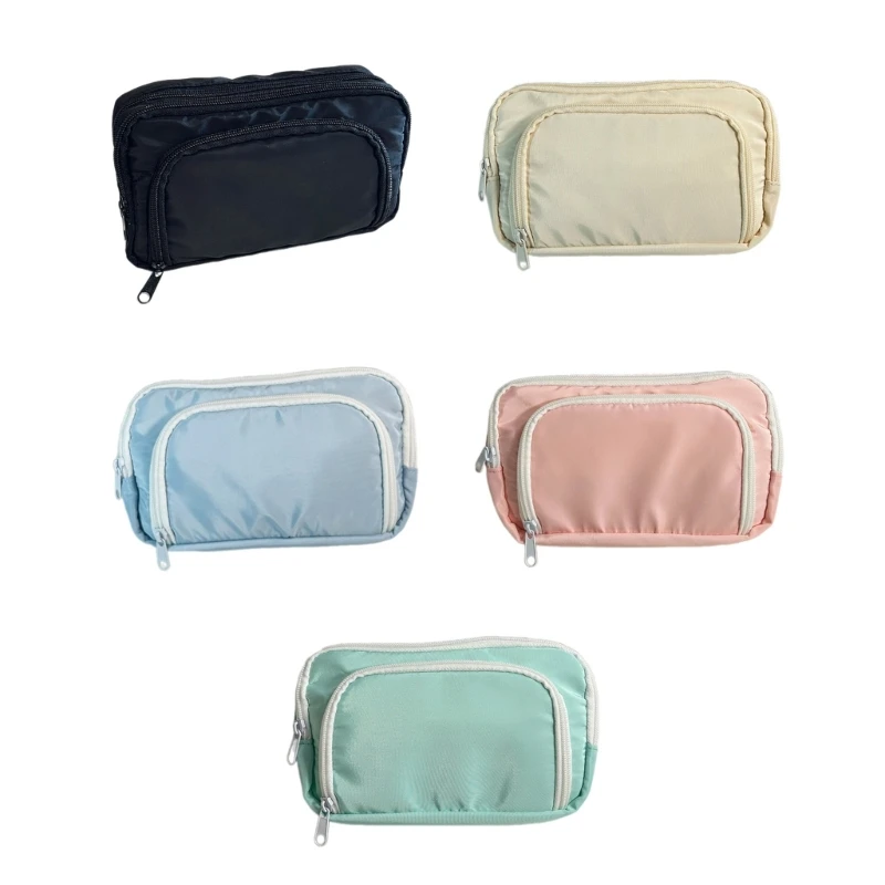 Multi Compartment Cosmetic Bag Care Bag Pencil Stationery Bag Dropship