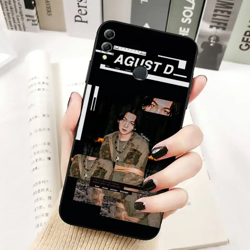 K-KPOP-P A-Agust D Phone Case for Huawei Honor 10 i 8X C 5A 20 9 10 30 lite pro Voew 10 20 V30