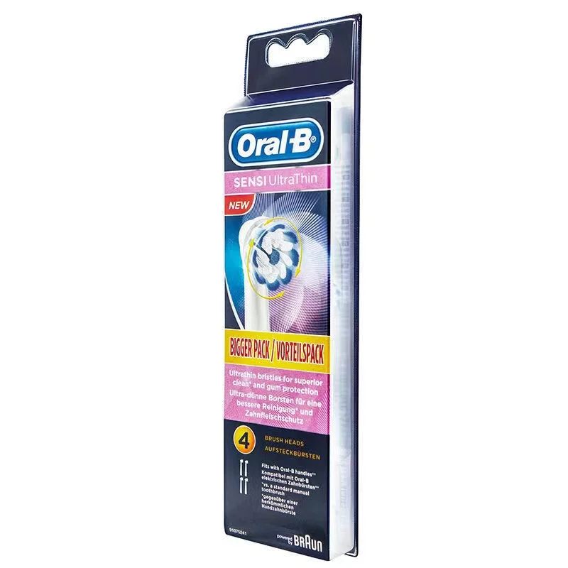 Oral B EB60 Sensi Ультратонкие насадки для электрических зубных щеток Мягкая сверхтонкая щетина Нежная очистка Чувствительная десна Защита кровотечения десен