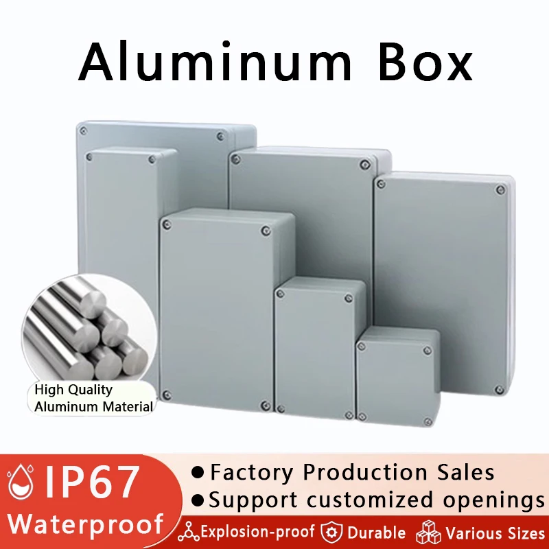 Explosion-proof Aluminum Enclosure Electronic Project Box Instrument Case Project Box Outdoor Junction Housing