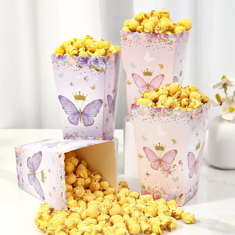 Jungle Animal Popcorn Boxes Zoo Treat Boxes Paper Jungle Theme Birthday Party Supplies Baby Shower Favor Movie Night Decorations