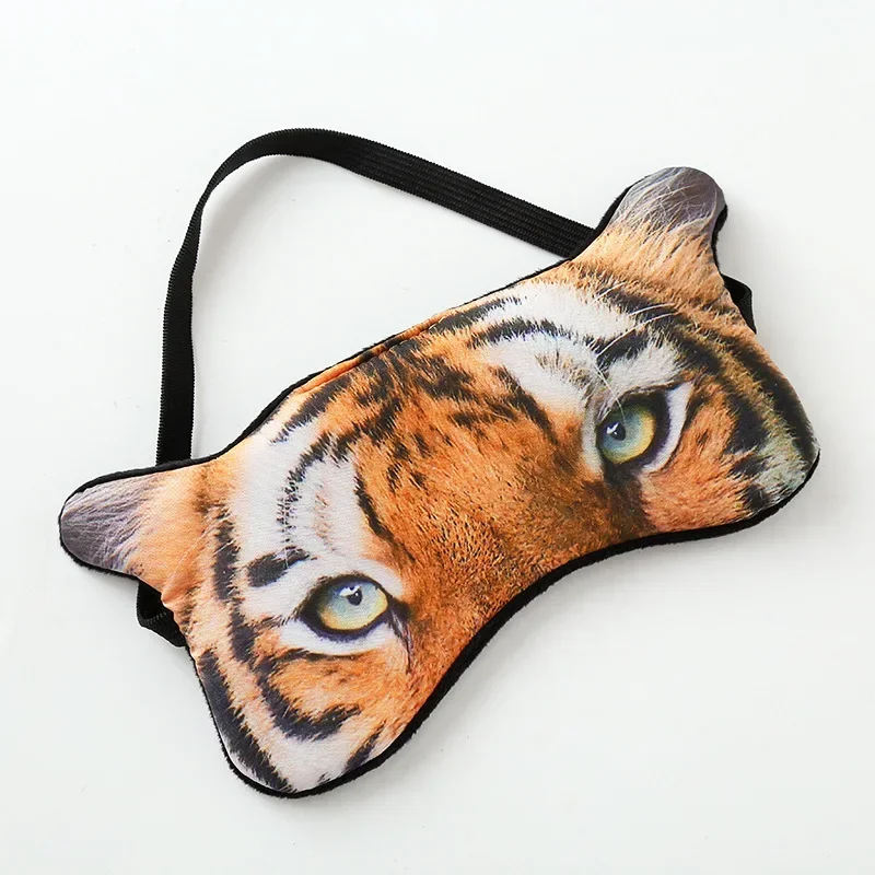 3D Animal Dog Tiger Fox Eye Mask Soft Lightproof Sleeping Eye Covers for Woman Man To Sleep Better for Travel Nap Rest Masks