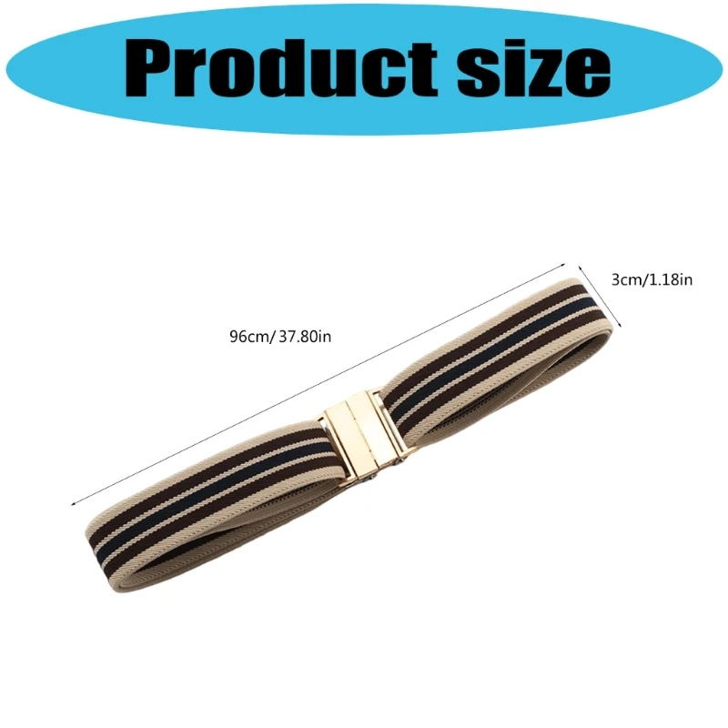 Soft Stretchable Belt Adjustable Waistband Polyester Buckles Design For Growing Kids Maternity Jeans Comfortable Elastic Y166