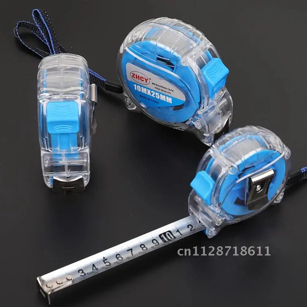 Transparent 3-10m Steel Tape Measure Metal Tape Measure Waterproof Tape Measure Meter Drop-resistant And Wear-resistant