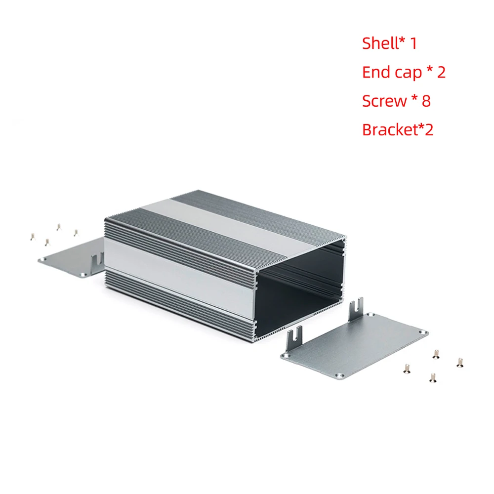 Split Type Electronic DIY Instrument Project Box Power Module Metal Cooling Housing Extruded Aluminum Enclosure H18 106*54MM