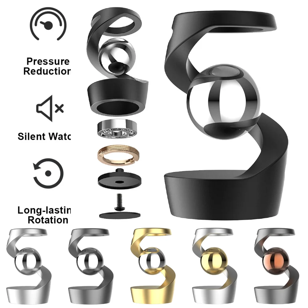 Anti-Stress-Gyroskop, schwimmender Metallspinner mit magnetischer Levitation, Schwerkraft-Entdeckung, kinetisches Schreibtischspielzeug, optische Täuschung, Schreibtischspielzeug