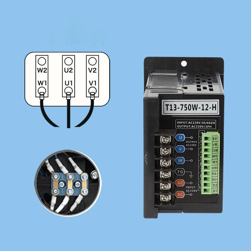 1pc 750W VFD Frequency Converter Inverter Drive AC220V 1-Phase Input 3-Phase Output For Electrical Equipment