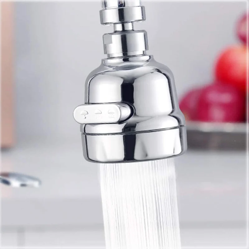 

360 Degree Swivel Kitchen Faucet Aerator Adjustable Dual Mode Sprayer Filter Diffuser Water Saving Nozzle Bath Faucet Connector