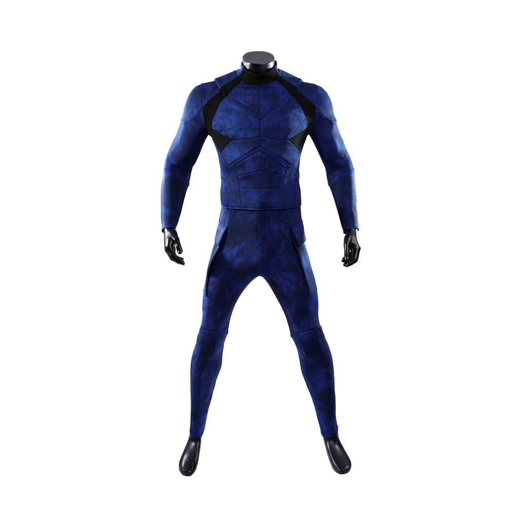 High Quality Blue Cyclops Cosplay Costume Doomsday Adult Man Jumpsuit Accessories Superhero Scott Role Play Battle Suit view 3