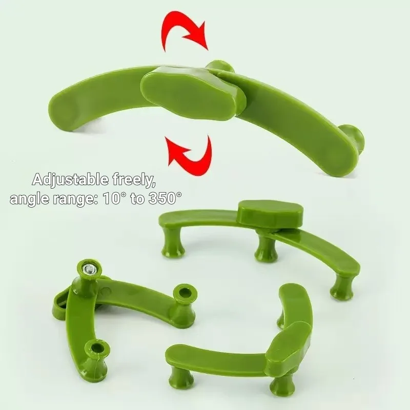 5/10/20PCS Plant Bender Clip Branch Shaping Tool Adjustable Growth Supporting Plastic Fixators Stem Trainer Trellis Supplies