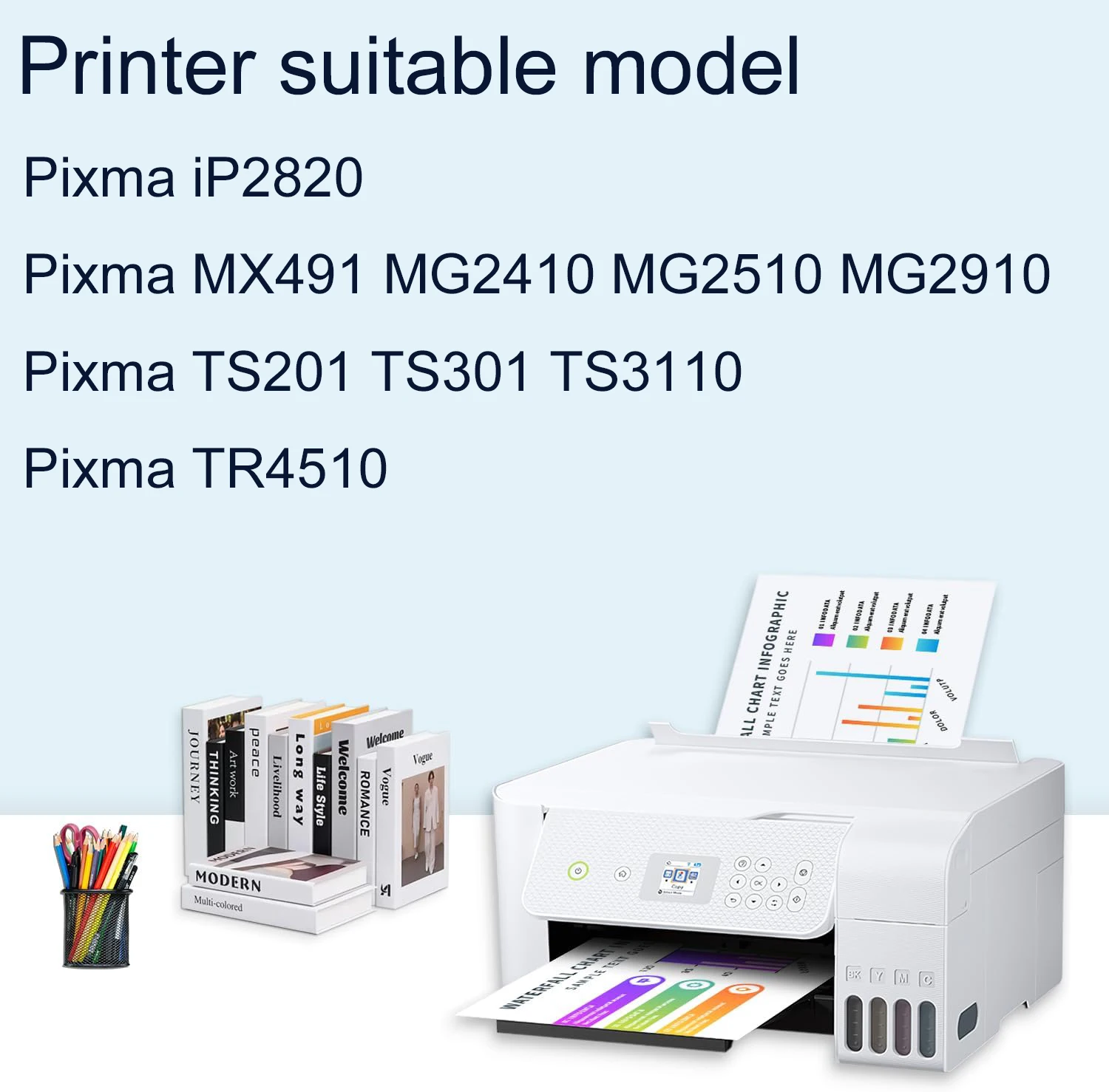 Vilaxh Smart PG145 CL146 XXL 145XL 146XL Refillable Ink For Canon Pixma MX491 MG2410 MG2510 MG2910 Smart Cartridge Refill Kit