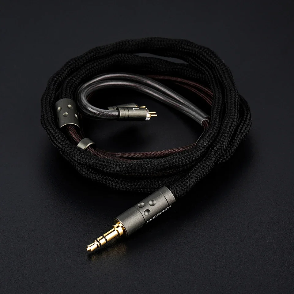 NICEHCK S77 In-ear Earbud Replace Wire 7N Thick Silver Plated OCC