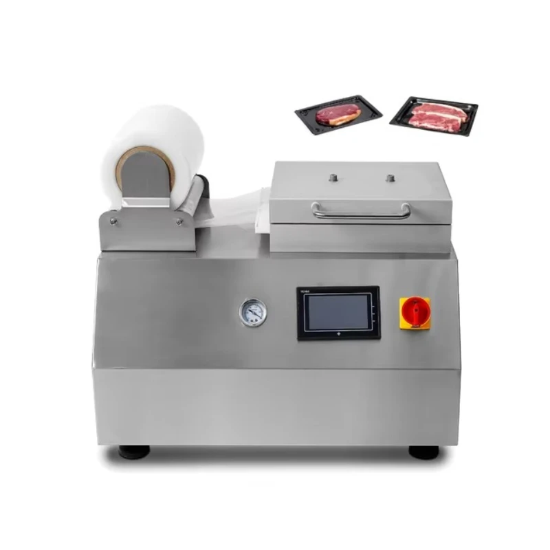 

Semi-Automatic Electric Vacuum Skin Packaging Sealing Machine for Food Vegetable Meat Fish Packaging-Wood Material