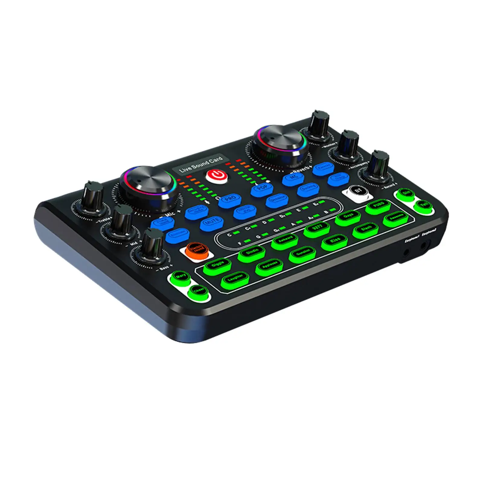 

Аудиомикшер, звуковая панель, устройство для изменения голоса для записи, диджеинга, студии, сцены