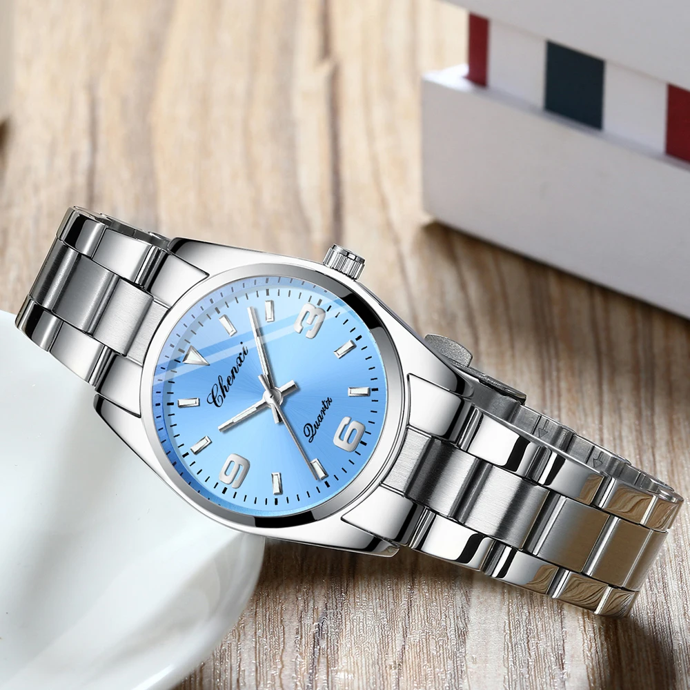CHENXI Fashion Casual Watches For Women Top Luxury Brand Quartz Watch Elegant Dress Ladies Stainless Steel Wristwatches Clock