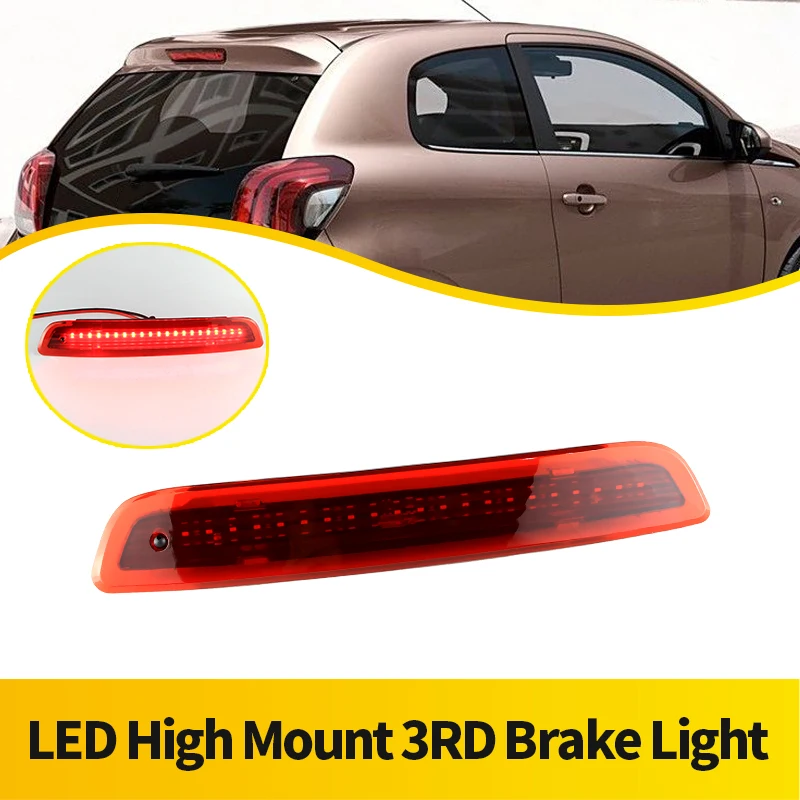 

1PC LED Rear Third Stop Lights For Volkswagen VW Polo 2002 2003 2004 2005 2006 2007-2009 Rear Additional Brake Light 6Q6945097
