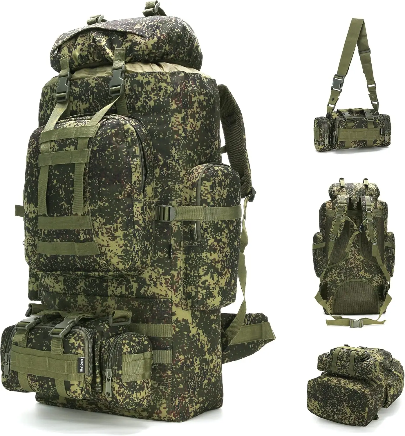 100L Camping Hiking Backpack Molle Rucksack Military Camping Backpacking Daypack