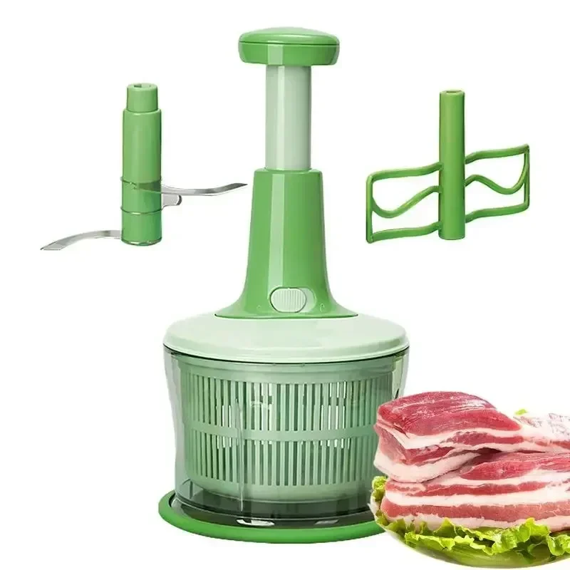 Shuangma Manual de Carne Multifuncional Cozinha Agitador de Grande Capacidade Picador de Vegetais Doméstico