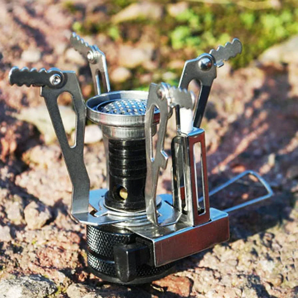 Suitable For To People Hiking Stainless Steel Camping Gas Stove Burner Easy To Use Excellent Load Bearing Capacity