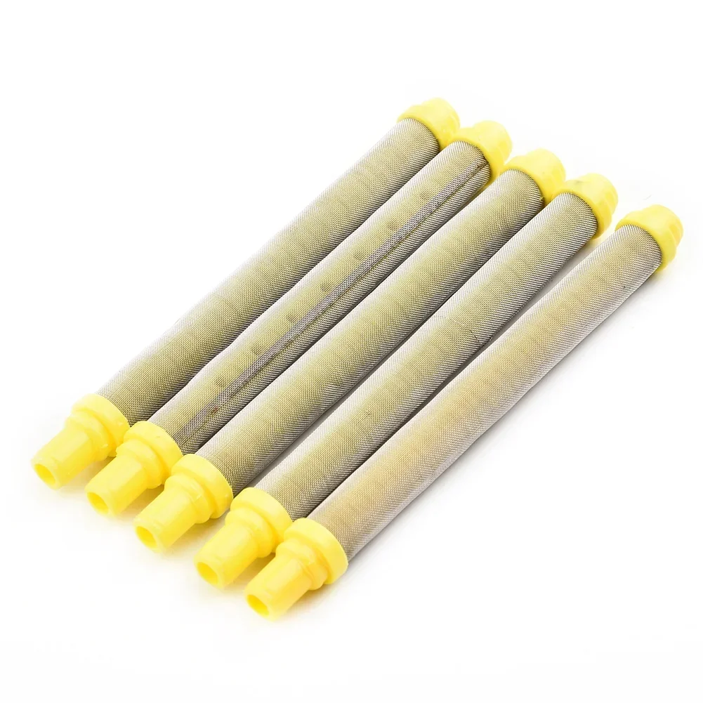 5pcs 100Mesh Airless Spray Tool YELLOW Filter Insert 304 Stainless Steel Herramientas Ferramentas Hand Tools Multimeter Navaja