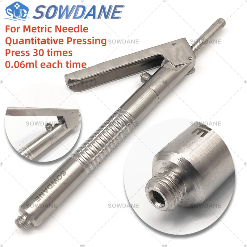 

Dental Gun Syringe Stainless steel Quantitative Press Type Syringe Dental Surgical Instrument 1.8ml Dental Surgery Tool Oral