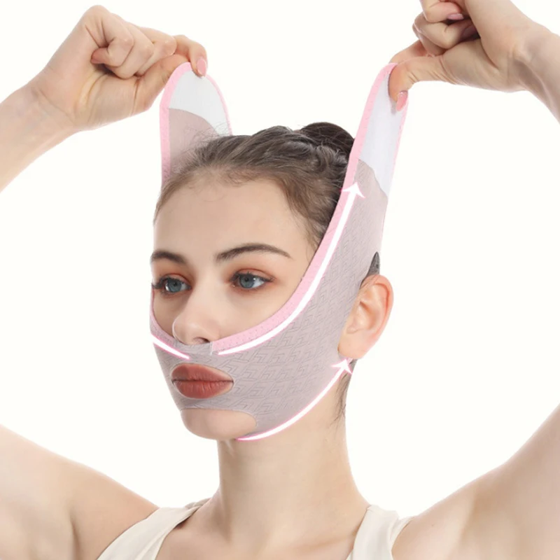 V Face Bandage Shaper Facial Slimming Relaxation Lift Up Belt Shape Lift Reduce Double Chin Face Thinning Band Massage Slimmer