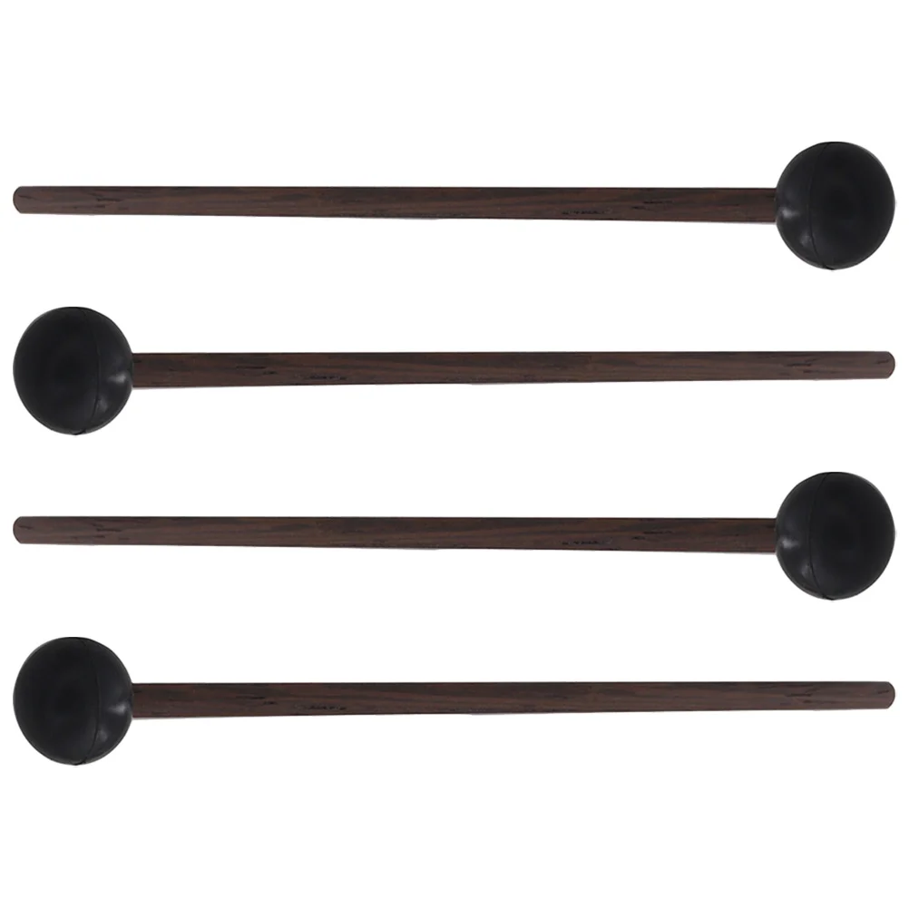 

2 Pairs Ethereal Drum Sticks Tongue Mallets Performance Drumsticks Percussion Marimba Rubber