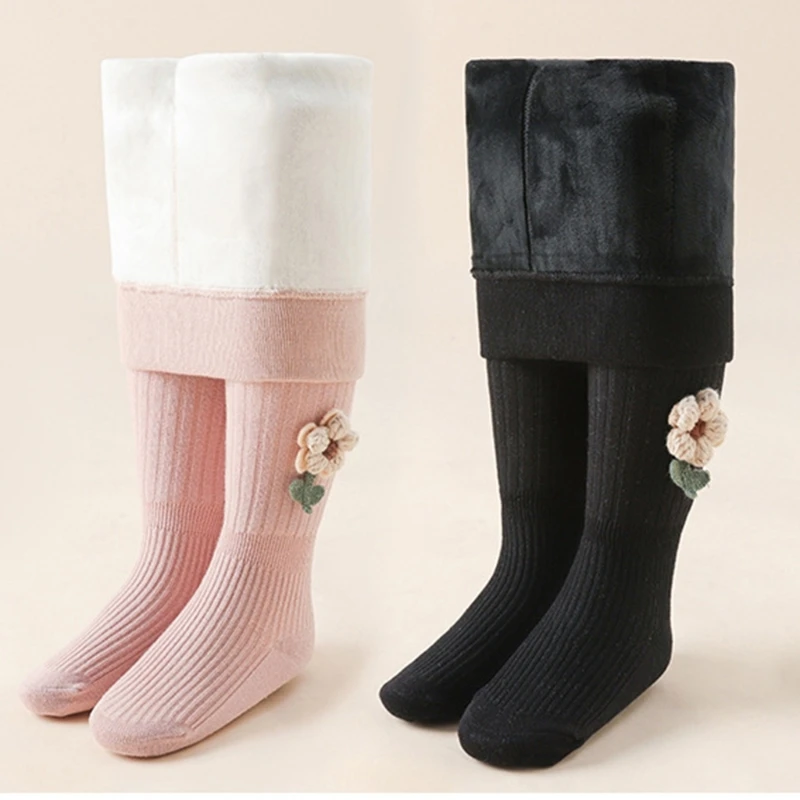 Thick Tights Soft Tights Little Girl Leggings Warm Pantyhose Kids Child Pants Stretchy Stockings Winer Leggings