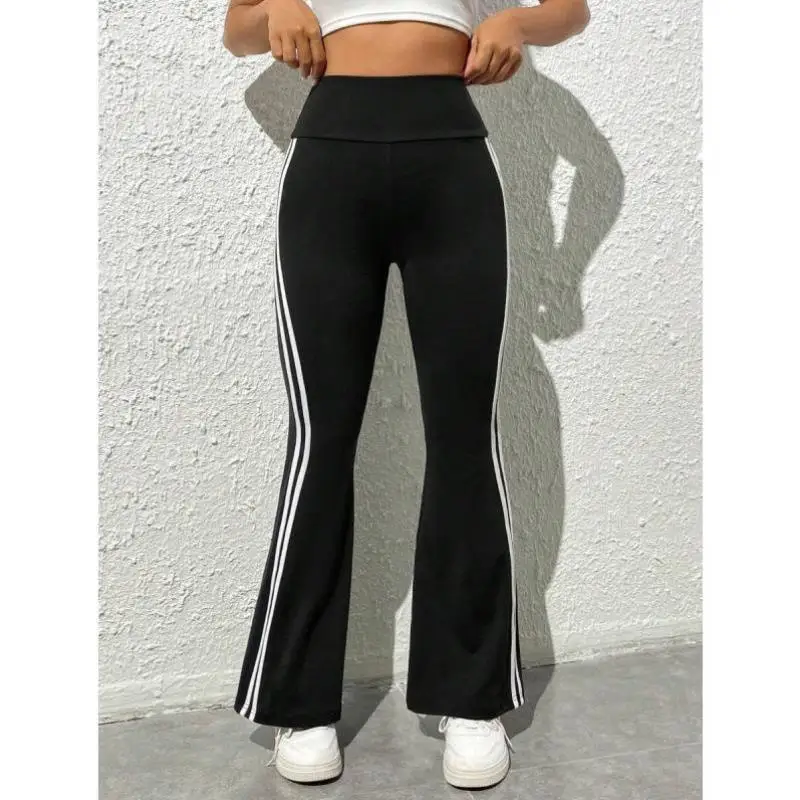 サイドスプリットフレアパンツ メンズ レトロ Sle Ciwalk ort orts エラスティック マイクロエラスティック ナインポイント丈 Tシャツ アセテート繊維