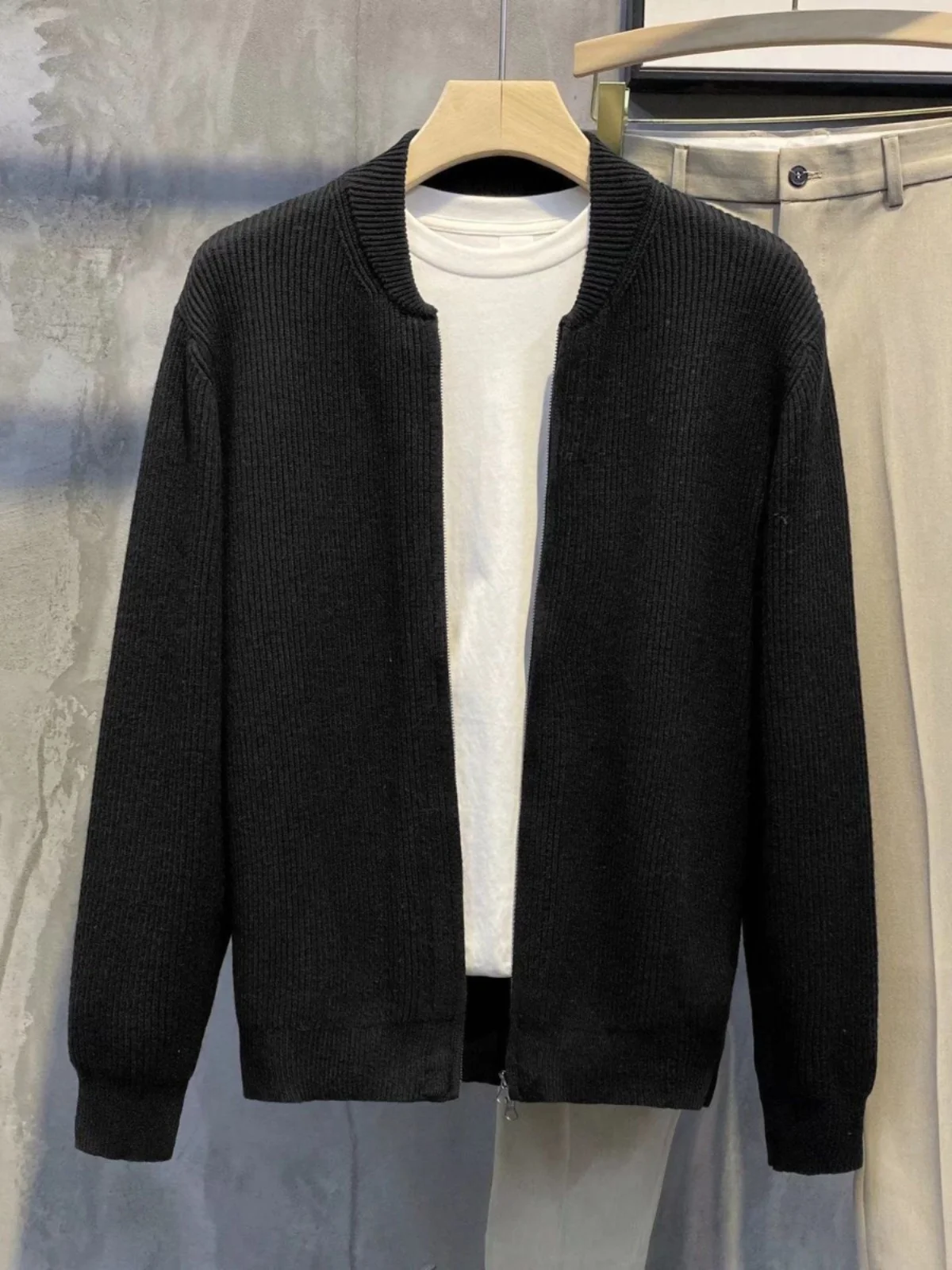 

High-End Knitted Cardigan Jaet Men's Sweater Spring Autumn 2024 New Trendy Brand Men's Knitwear Jaet Autumn Top