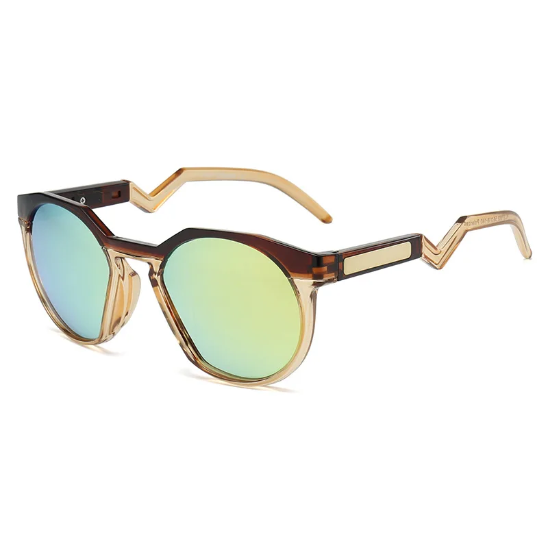

27003 Polarized Round Sunglasses for Men Women, Chic Stylish Sports Sun Glasses, Fashion Cycling Driving Camping Shades 605501