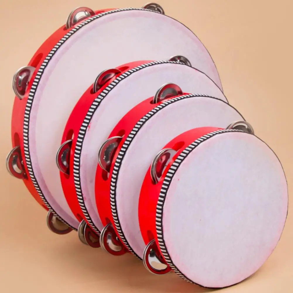 

Tambourine Toy Useful Crisp Sound Plastic Toddler Tambourine Drum Educational Toy for Kids