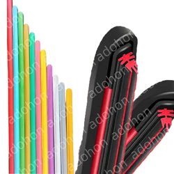 Colorful Push Button 16mm Car Windshield Wiper blades Universal Soft Double layer Rubber Frameless Bracketless 14 20