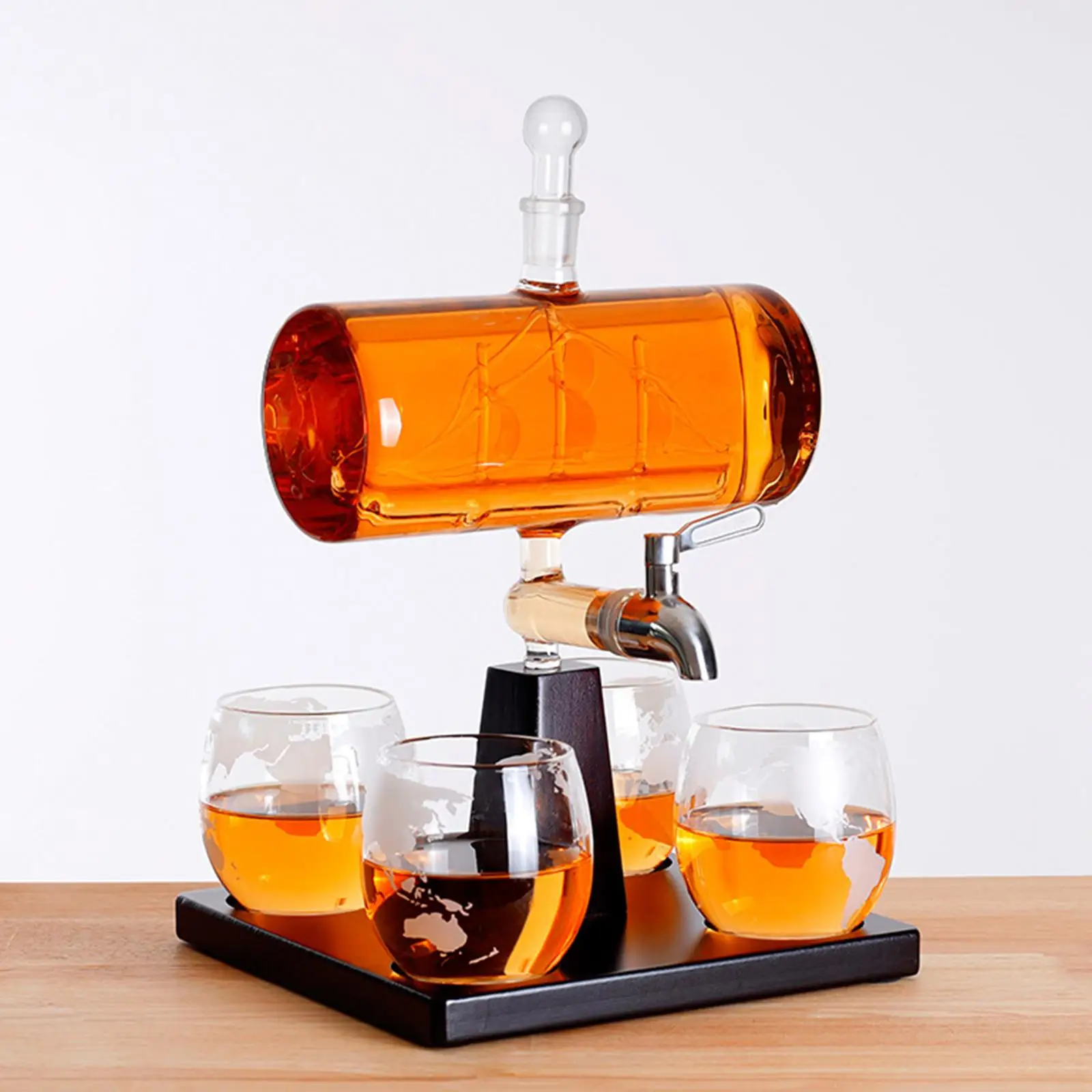 1000ml Whisky Decanter Set Decanter,Beverage Drink Liquor Dispenser