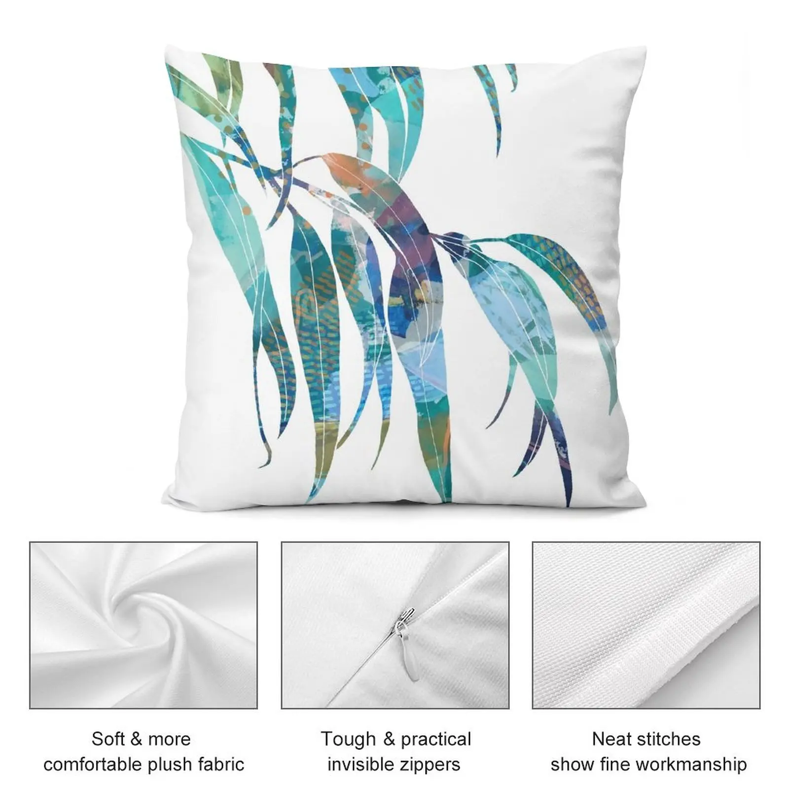 Gum leaf Throw Pillow Pillow Cover Christmas Covers pillow