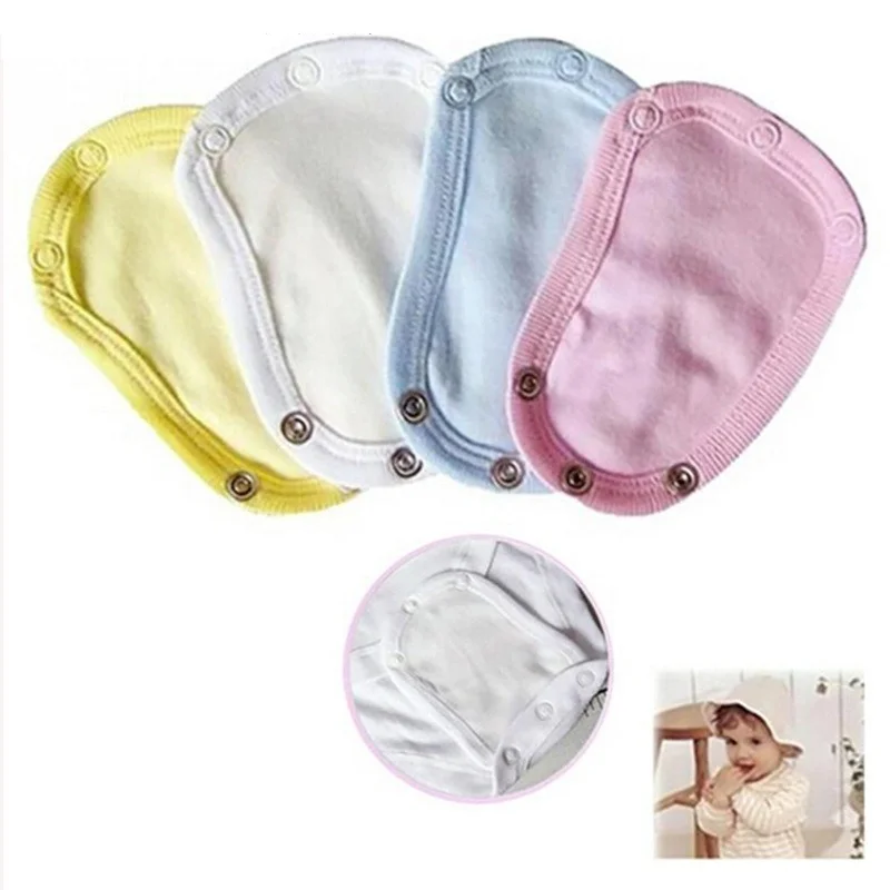 

5pcs baby jumpsuits extenders Cotton Baby Bodysuit Extender for Boys Girls Romper Crotch Extenter Snap Button Extended Diaper