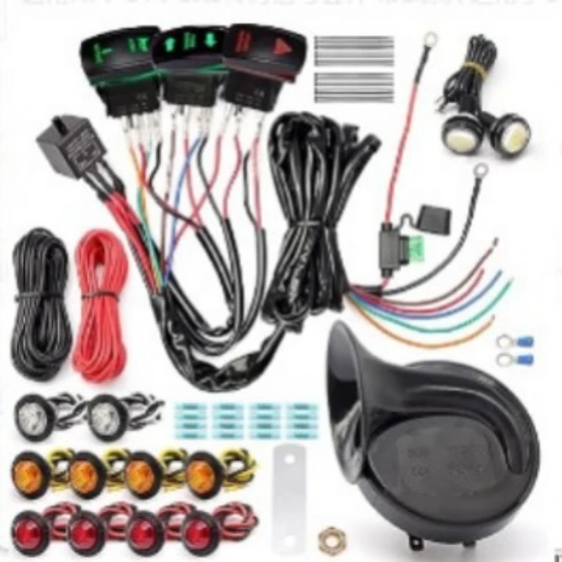 

For ATV UTV Polaris Can Am Honda Steering Fault Light Speaker Reverse Harness Kit