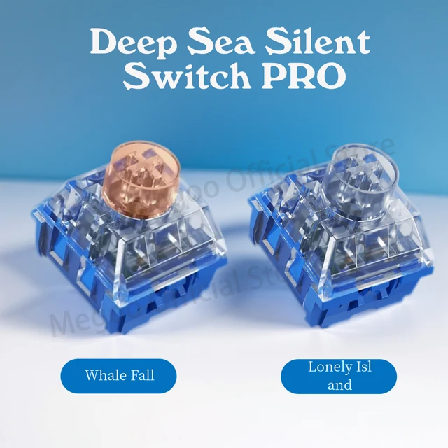 Kailh Deep Sea Silent Keyboard Switch Pro Whale Tactile 60g Lonely Island Linear 45g RGB 3pin dla majsterkowiczów Klawiatura mechaniczna SMD MX