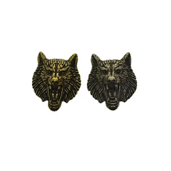 retro Brass Punk Biker wild bear Head Screw Back lock Concho rivet Leather craft Decor Belt Saddle Blanket Hats Wallet EDC FOB