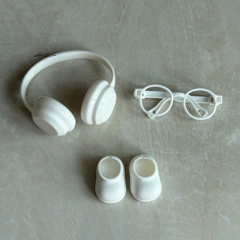 3Pcs Mini Doll Clothing Accessories Suitable for 15-17cm Dolls Includes Glasses Shoes & Headphones Perfect for DIY Toys Gifts