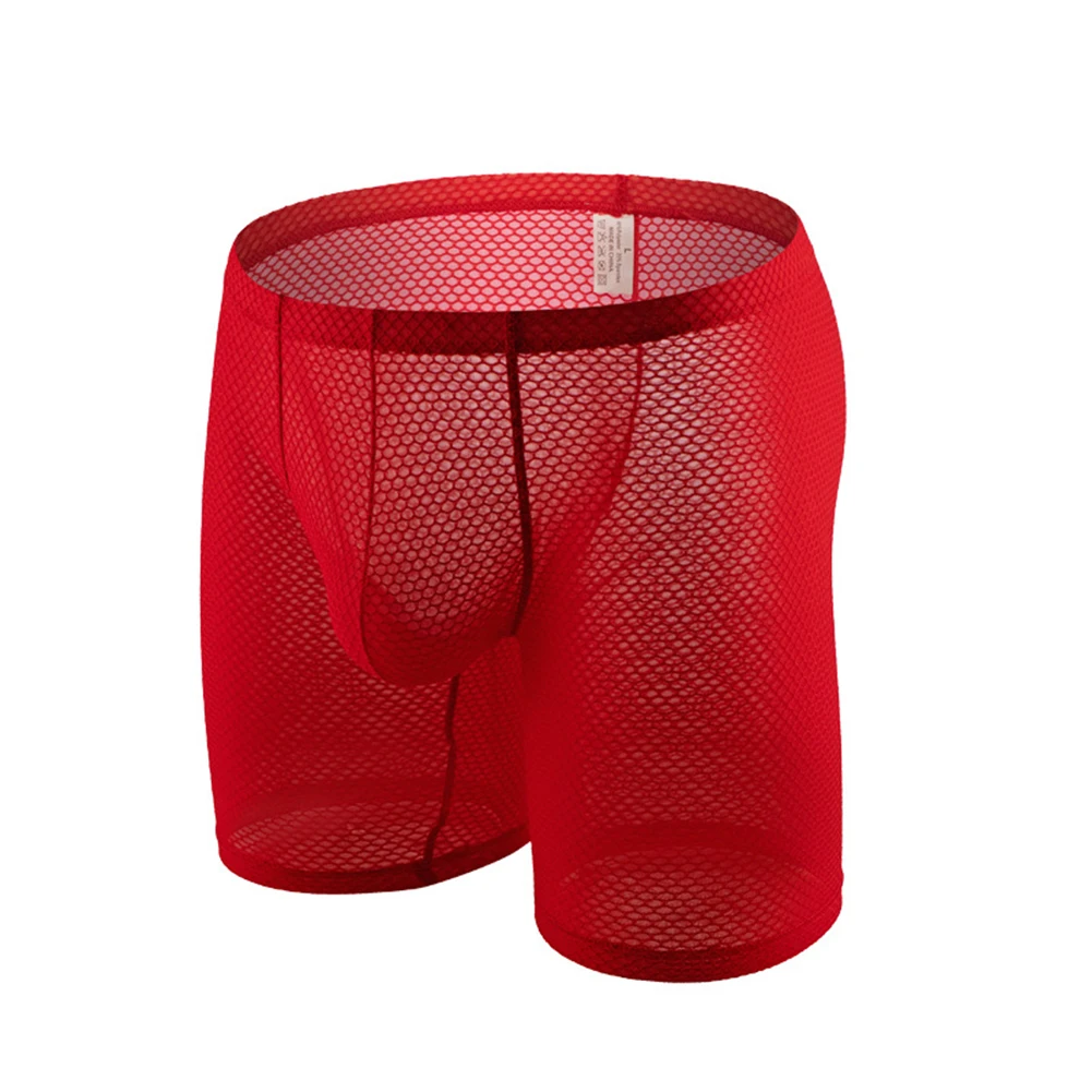 Bulge Pouch Long Leg Trunks For Everyday Comfort Breathable Mesh Comfort Fit Fast Drying Material Flexible Stretch