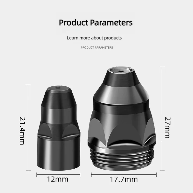 Electrodo de boquilla de corte de contacto de Plasma P80, 10 Uds., alambre cromado más pesado para accesorios de pistola de corte, placa de acero de hierro