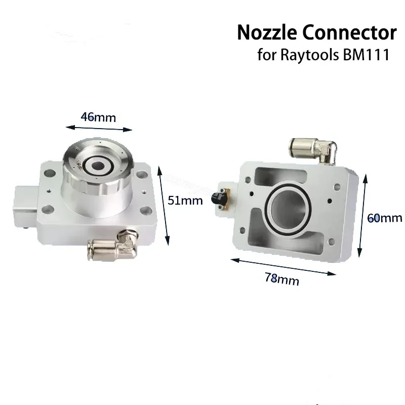 Original raytools tra avião bocal conexão bm111 cabeça conector para peças a laser máquina de corte fibra metal 1.5kw d32 cerâmica