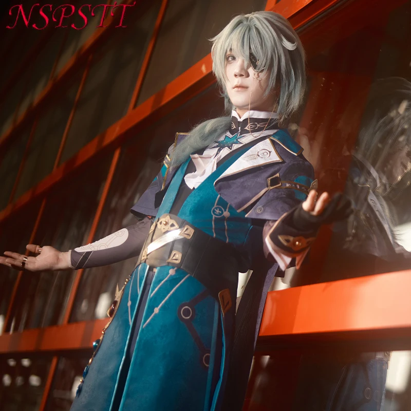 

NSPSTT Game Honkai Star Rail cosplay costume Anaxa cosplay costume Men's Uniform Set Party Suit Comic-Con