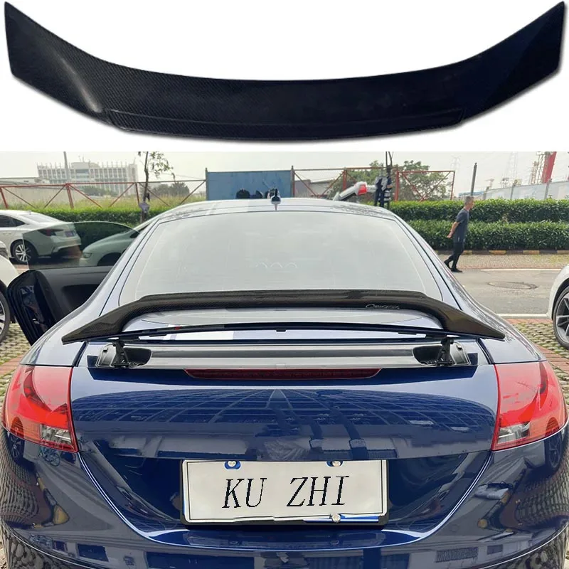 For 2008-2014 Audi TT TTS TTRS MK2 Rear Spoiler Trunk Lid Tail Wing Diffuser Fiberglass Material High Quality Caractere Style