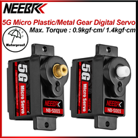 NEEBRC 5g Micro Digital Waterproof Coreless plastic/Metal Gear Servo for 1/24 RC Car WLtoys K989 K969 Boat Fixed Wing Helicopter