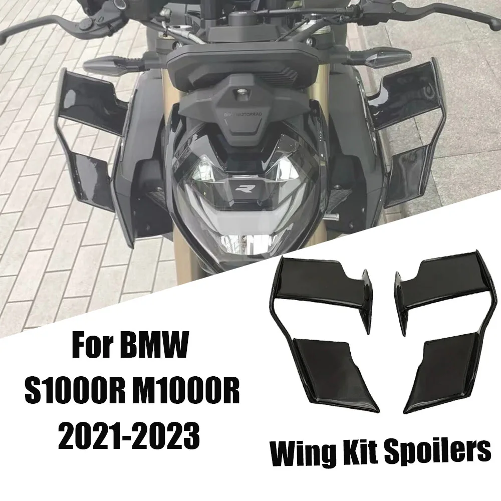 

New 2023 Fairing Side Winglet Aerodynamic Wing Kit Spoilers For Bmw S1000R S1000r M1000R 2021-2023 Motorcycles Accessories